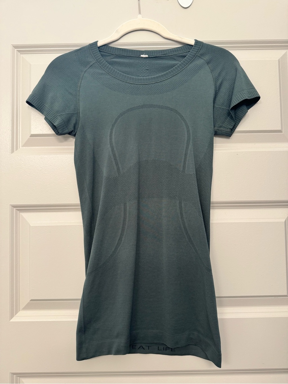 Lululemon Athletica Green Short Sleeve Seamless Top